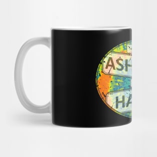 60s 70s Retro Flower Power - Haight Ashbury Street Signs 1 Mug